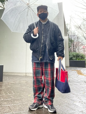 「TENBOX（テンボックス）のアイテム（帽子）」を使った、SuGaKeNさん（メンズ・170cm）の春コーディネート