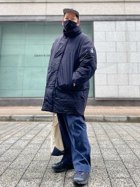 「TENBOX（テンボックス）のアイテム（帽子）」を使った、SuGaKeNさん（メンズ・170cm）の冬コーディネート