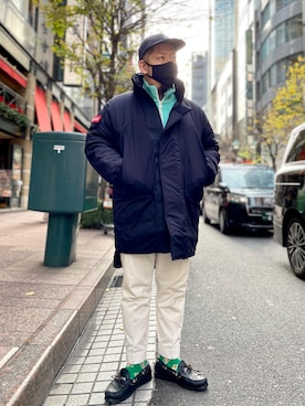 「L.L.Bean（エルエルビーン）のアイテム（シューズ）」を使った、SuGaKeNさん（メンズ・170cm）の冬コーディネート