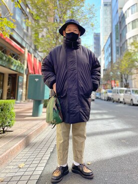 「モンスターパーカー」｜「アイテム（モカシン/デッキシューズ）」を使った、SuGaKeNさん（メンズ・170cm）の秋コーディネート