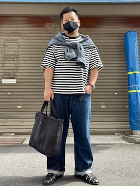 「リーバイス」｜「アイテム（アナログ腕時計）」を使った、SuGaKeNさん（メンズ・170cm）の夏コーディネート