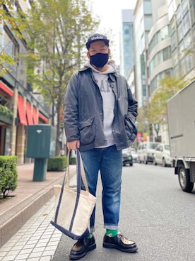「TENBOX（テンボックス）のアイテム（キャップ）」を使った、SuGaKeNさん（メンズ・170cm）の秋コーディネート