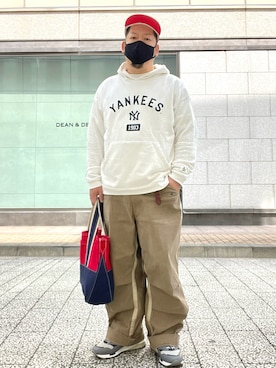 「BEAMS PLUS（ビームスプラス）のアイテム」を使った、SuGaKeNさん（メンズ・170cm）の春コーディネート
