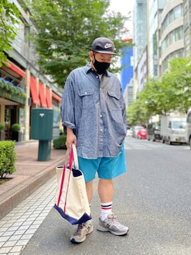 「UNKNOWN.（アンノウン）のアイテム」を使った、SuGaKeNさん（メンズ・170cm）の夏コーディネート