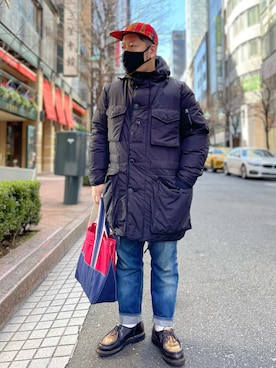 「BEAMS PLUS（ビームスプラス）のアイテム」を使った、SuGaKeNさん（メンズ・170cm）の冬コーディネート