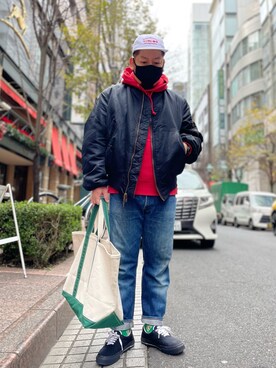 SuGaKeNさんの（Alpha Industries | アルファインダストリーズ）を使ったコーディネート