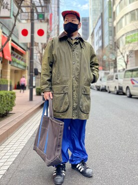「BEAMS PLUS（ビームスプラス）のアイテム」を使った、SuGaKeNさん（メンズ・170cm）の春コーディネート