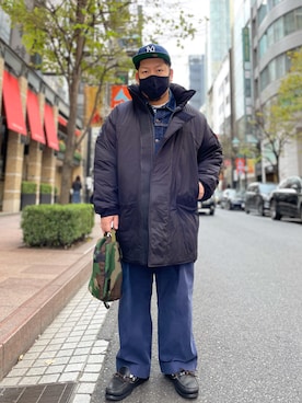 「モンスターパーカー」｜「アイテム（デニムジャケット）」を使った、SuGaKeNさん（メンズ・170cm）の秋コーディネート