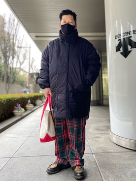 「モンスターパーカー」｜「アイテム（モカシン/デッキシューズ）」を使った、SuGaKeNさん（メンズ・170cm）の春コーディネート