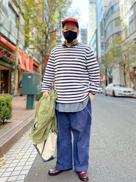 「BEAMS PLUS（ビームスプラス）のアイテム」を使った、SuGaKeNさん（メンズ・170cm）の秋コーディネート