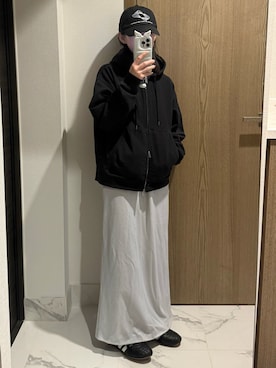 「adidas（アディダス）のテコンドー シューレース / Taekwondo Lace / アディダスオリジナルス adidas Originals（スニーカー、ブラック系）」を使った、𝘼𝙕𝙐𝙎𝘼さん（レディース・153cm）の春コーディネート