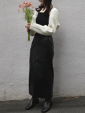 「Ameri（アメリ）のアイテム」を使った、𝘼𝙕𝙐𝙎𝘼さん（レディース・153cm）の秋コーディネート