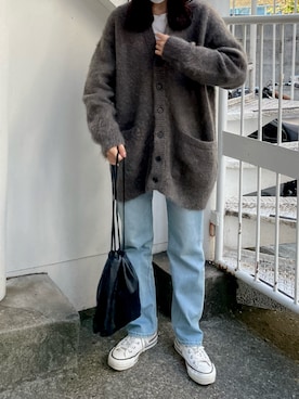 「Tu es mon TRESOR（トゥ エ モン トレゾア）のアイテム」を使った、𝘼𝙕𝙐𝙎𝘼さん（レディース・153cm）の秋コーディネート