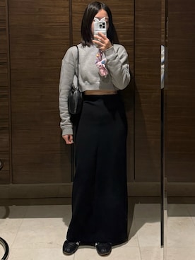 「MANGO（マンゴ）のアイテム」を使った、𝘼𝙕𝙐𝙎𝘼さん（レディース・153cm）の秋コーディネート