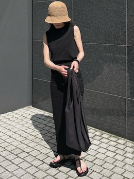 「TOTEME（トーテム）のアイテム」を使った、𝘼𝙕𝙐𝙎𝘼さん（レディース・153cm）の夏コーディネート