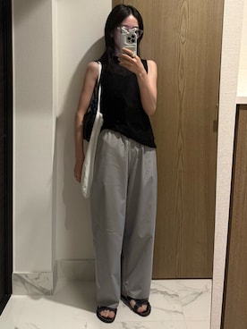「K.JACQUES（ケイジャック）のアイテム」を使った、𝘼𝙕𝙐𝙎𝘼さん（レディース・153cm）の夏コーディネート