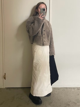 「Weekend Max Mara（ウイークエンドマックスマーラ）のアイテム」を使った、𝘼𝙕𝙐𝙎𝘼さん（レディース・153cm）の冬コーディネート