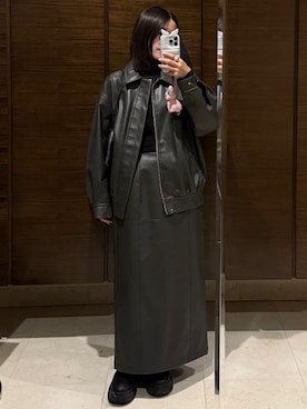 「雨の日コーデ」｜𝘼𝙕𝙐𝙎𝘼さん（レディース・153cm）の秋コーディネート