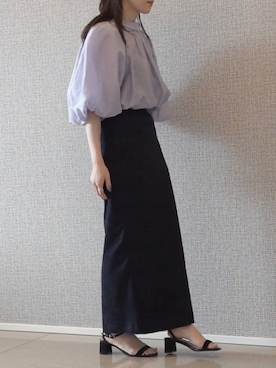 「skirt」｜「アイテム（サンダル）」を使った、𝘼𝙕𝙐𝙎𝘼さん（レディース・153cm）の夏コーディネート