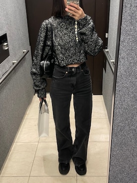 「BLACK BY MOUSSY（ブラックバイマウジー）のアイテム」を使った、𝘼𝙕𝙐𝙎𝘼さん（レディース・153cm）の秋コーディネート