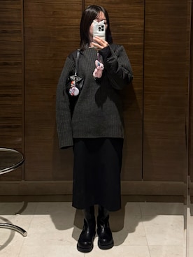 𝘼𝙕𝙐𝙎𝘼さん（レディース・153cm）の冬コーディネート