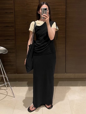 「TYPESERVICE（タイプサービス）のアイテム」を使った、𝘼𝙕𝙐𝙎𝘼さん（レディース・153cm）の春コーディネート