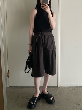 「LOW CLASSIC（ロウ　クラシック）のアイテム」を使った、𝘼𝙕𝙐𝙎𝘼さん（レディース・153cm）の夏コーディネート