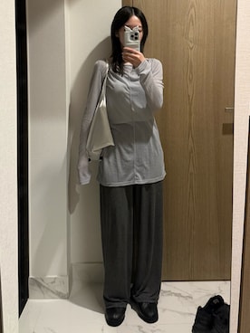 「shiun（シウン）のアイテム」を使った、𝘼𝙕𝙐𝙎𝘼さん（レディース・153cm）の秋コーディネート