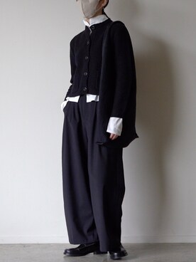 「COS（コス）のアイテム（シューズ）」を使った、𝘼𝙕𝙐𝙎𝘼さん（レディース・153cm）の冬コーディネート