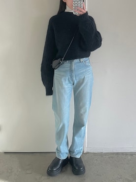 「Tu es mon TRESOR（トゥ エ モン トレゾア）のアイテム」を使った、𝘼𝙕𝙐𝙎𝘼さん（レディース・153cm）の秋コーディネート