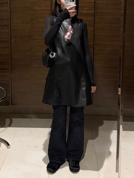 「アイテム（その他シューズ）」を使った、𝘼𝙕𝙐𝙎𝘼さん（レディース・153cm）の冬コーディネート