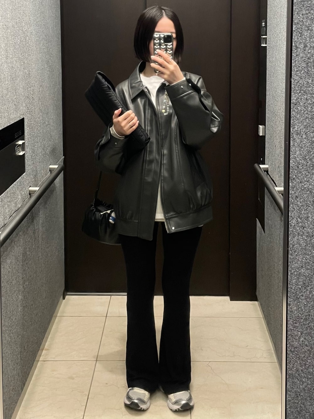 SIWEM（シウム）の「FAUX LEATHER BLOUSON（ブルゾン）」 - WEAR