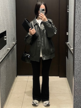 「SIWEM（シウム）のアイテム」を使った、𝘼𝙕𝙐𝙎𝘼さん（レディース・153cm）の春コーディネート