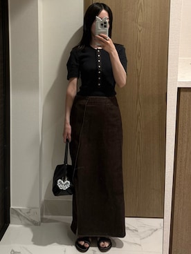 「AURALEE（オーラリー）のアイテム」を使った、𝘼𝙕𝙐𝙎𝘼さん（レディース・153cm）の春コーディネート