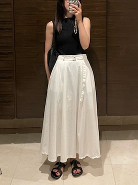 「K.JACQUES（ケイジャック）のアイテム」を使った、𝘼𝙕𝙐𝙎𝘼さん（レディース・153cm）の夏コーディネート