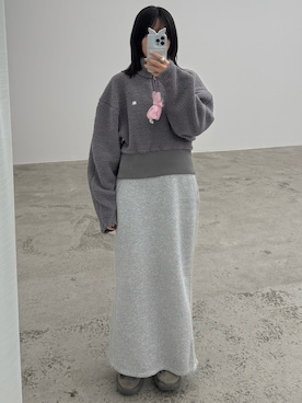 「LOW CLASSIC（ロウ　クラシック）のアイテム」を使った、𝘼𝙕𝙐𝙎𝘼さん（レディース・153cm）の冬コーディネート