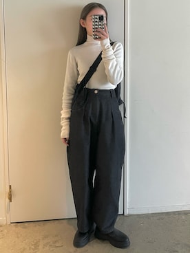 「Weekend Max Mara（ウイークエンドマックスマーラ）のアイテム」を使った、𝘼𝙕𝙐𝙎𝘼さん（レディース・153cm）の冬コーディネート