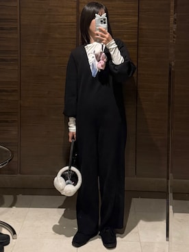 「H&M（エイチ・アンド・エム）のアイテム（トップス）」を使った、𝘼𝙕𝙐𝙎𝘼さん（レディース・153cm）の冬コーディネート