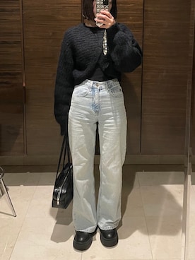 「SIWEM（シウム）のアイテム」を使った、𝘼𝙕𝙐𝙎𝘼さん（レディース・153cm）の冬コーディネート