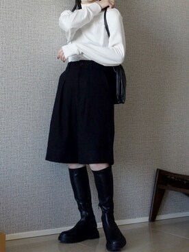 「longboots」｜𝘼𝙕𝙐𝙎𝘼さん（レディース・153cm）の秋コーディネート