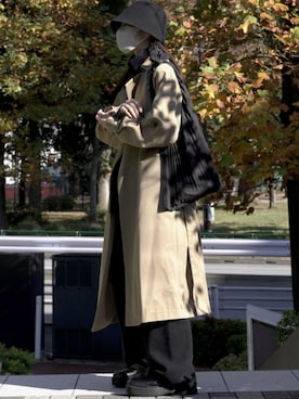 「BLACK BY MOUSSY（ブラックバイマウジー）のアイテム（ジャケット/アウター）」を使った、𝘼𝙕𝙐𝙎𝘼さん（レディース・153cm）の冬コーディネート