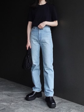 「Tu es mon TRESOR（トゥ エ モン トレゾア）のアイテム」を使った、𝘼𝙕𝙐𝙎𝘼さん（レディース・153cm）の秋コーディネート