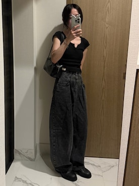 「shiun（シウン）のアイテム」を使った、𝘼𝙕𝙐𝙎𝘼さん（レディース・153cm）の秋コーディネート