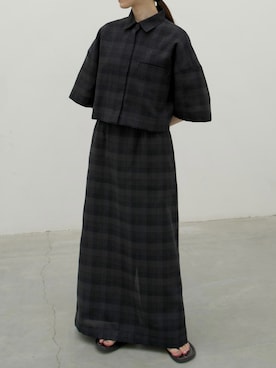 「TOTEME（トーテム）のアイテム」を使った、𝘼𝙕𝙐𝙎𝘼さん（レディース・153cm）の夏コーディネート