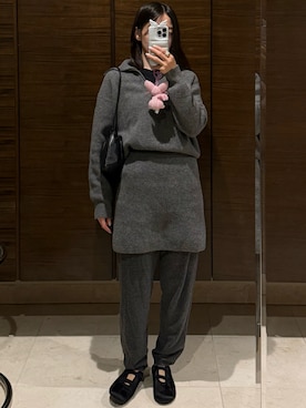 「アイテム（その他シューズ）」を使った、𝘼𝙕𝙐𝙎𝘼さん（レディース・153cm）の秋コーディネート