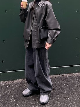 「ISABEL MARANT（イザベルマラン）のアイテム（パンツ）」を使った、𝘼𝙕𝙐𝙎𝘼さん（レディース・153cm）の冬コーディネート
