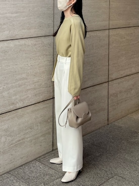 「yellow」｜𝘼𝙕𝙐𝙎𝘼さん（レディース・153cm）の春コーディネート