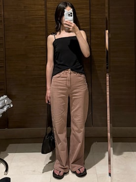 「OOFOS（ウーフォス）のアイテム」を使った、𝘼𝙕𝙐𝙎𝘼さん（レディース・153cm）の夏コーディネート
