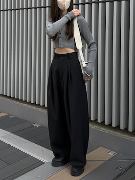 「AURALEE（オーラリー）のアイテム（バッグ）」を使った、𝘼𝙕𝙐𝙎𝘼さん（レディース・153cm）の冬コーディネート