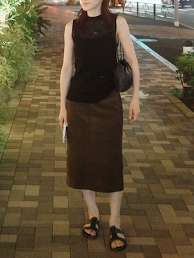 「JIL SANDER(ジルサンダー)のアイテム」を使った、𝘼𝙕𝙐𝙎𝘼さん(レディース・153cm)の夏コーディネート